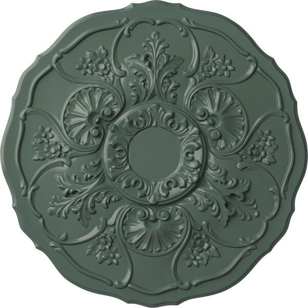 Ekena Millwork Cornelia Ceiling Medallion (Fits Canopies up to 4"), Hand-Painted Cloud Burst, 22 1/2"OD x 1 1/2"P CM22CNCBF - main